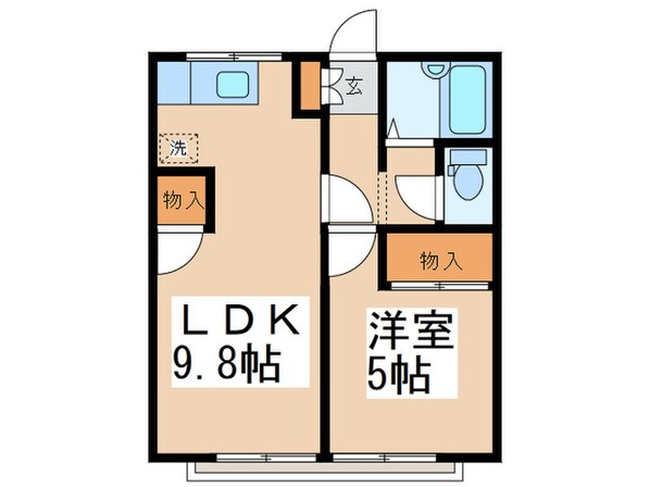 第２みどりハイツの物件間取画像